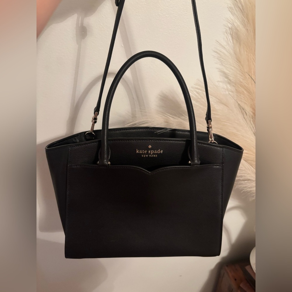 kate spade Black Leather Top-Handle Purse